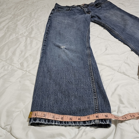 Levis 569 Loose Straight Mens Jeans 100% Cotton Lightweight Worn W32 L 30 - Picture 11 of 13